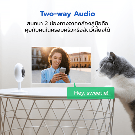 กล้องวงจรปิดภายใน IMILAB SC230 สีขาว กล้องวงจรปิด AI คมชัด 2.5K WI-FI6 2.4GHZ_6